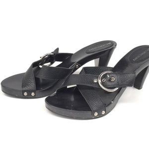 Burberry Black Heeled Sandals